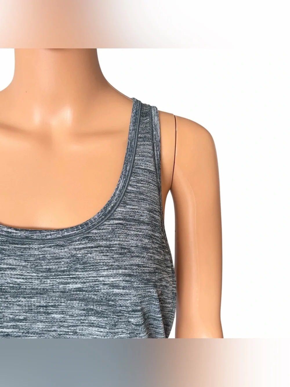 Lululemon Swiftly Tech Racerback Tank Top Gray Space Dye Women’s Size 12 EUC